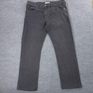 Joseph Abboud Jeans Mens 36x32 Gray Classic Fit Straight Stretch Denim Dark Wash